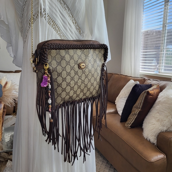 Gucci Handbags - 🔥SOLD🔥Louis Vuitton Authentic Gucci Boho Fringe Handbag Bag Louis Vuitton